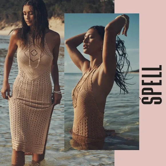 NWT SPELL & The Gipsy dress crochet dress - Picture 4 of 4